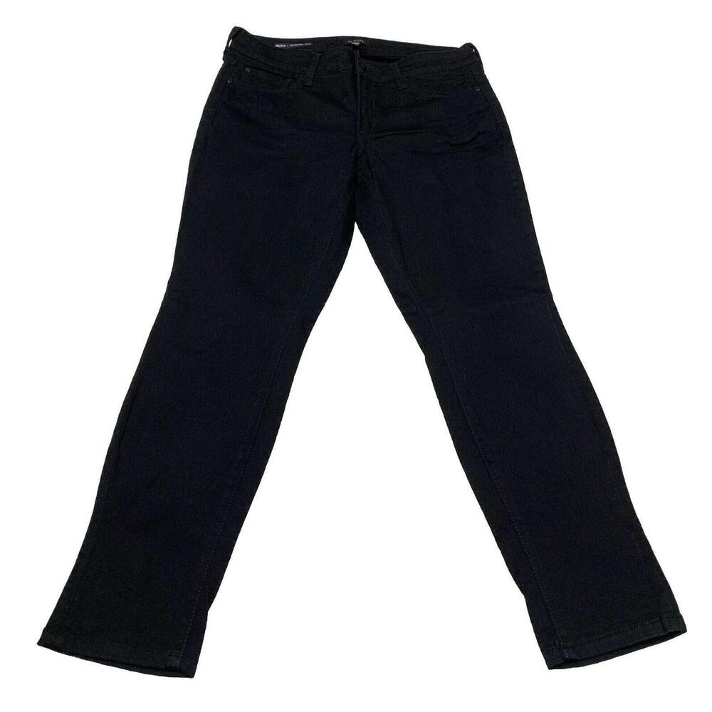 NYDJ Women’s Size 6 Black Jeans Straight Leg Stretch Lift Tuck Technology